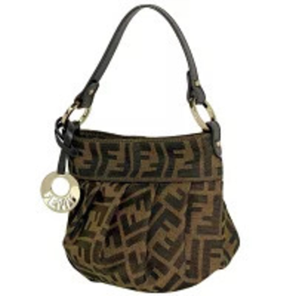 Fendi Zucca handbag canvas brown